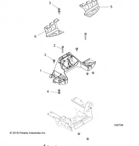 CHASSIS, BULKHEAD and FRONT CAB SUPPORT - A17SXS95CL (100739)