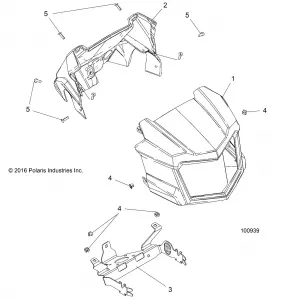 BODY, HEADLIGHT POD - A17SXS95FL (100939)