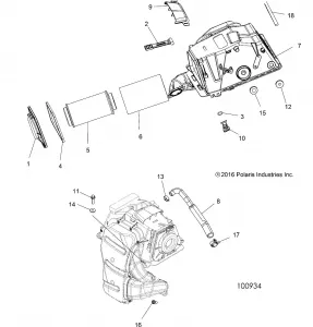 ENGINE, Впуск - A17SXS95FL (100934)