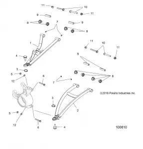 SUSPENSION, FRONT A-ARMS - A17SXS95FL (100810)