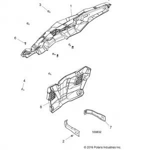 BODY, BUMPER, REAR - A18DCE87BB (100832)