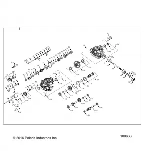 DRIVE TRAIN, MAIN GEARCASE - A18DCE87BB (100633)