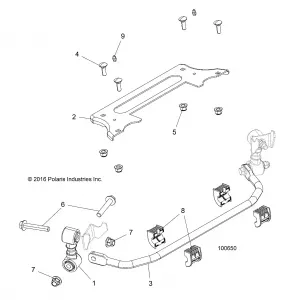 SUSPENSION, STABILIZER BAR, FRONT - A18DCE87BB (100650)