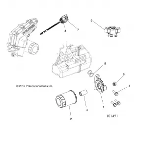 ENGINE, OIL FILTER and DIPSTICK - A18DAE57B2 (101491)