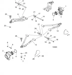 SUSPENSION, FRONT - A18DAE57B2 (100685)