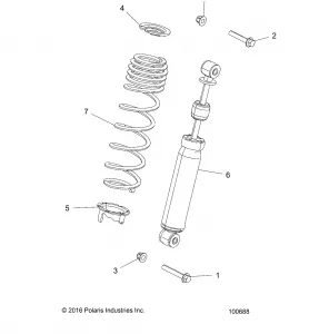 SUSPENSION, FRONT SHOCK MOUNTING - A18DAE57B2 (100688)