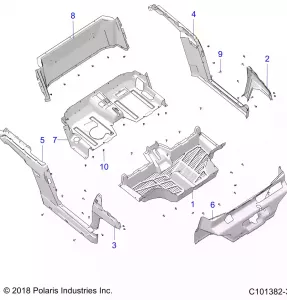 BODY, FLOOR AND ROCKER PANELS - A18HZA15B4 (C101382-3)
