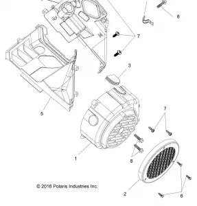 ENGINE, FAN COVER AND SHROUD COMP - A18HZA15B4 (101163)