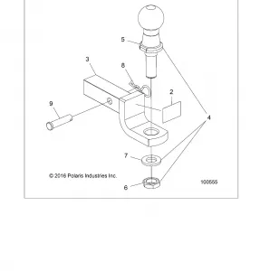 CHASSIS, HITCH - A18SVS95CR/ER