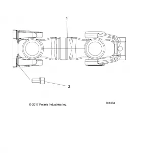 DRIVE TRAIN, PROP SHAFT, REAR - A18SVS95CR/ER (101304)