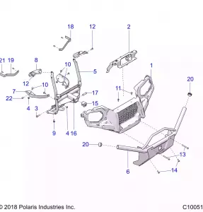 BODY, FRONT BUMPER and MOUNTING - A18SEG50B8