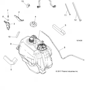 BODY, Топливная система TANK ASM. - A18SEA50B1/B5/SEE50B5/B8/SEG50B8