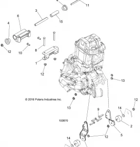 ENGINE, MOUNTING - A18SEA50B1/B5/SEE50B5/B8/SEG50B8