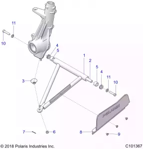 SUSPENSION, A-ARM and STRUT MOUNTING - A18S6S57C1/CL