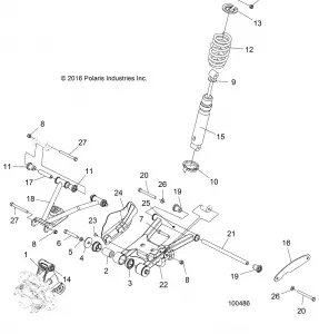 SUSPENSION, REAR - A18S6S57C1/CL