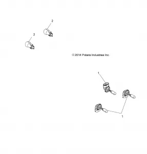 ELECTRICAL, BULBS - A18SEA57B1/7/9/L2/L5/L7/E57B1/7/9/BK/F57B8 (49ATVBULBS1570SPTR)