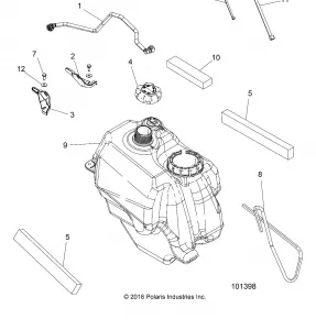 BODY, Топливная система TANK ASM. - A18SEA57F1/SEE57F1/7