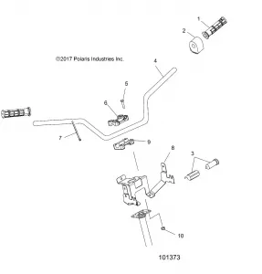 STEERING, HANDLEBAR and CONTROLS - A18SHE57FS (101373)