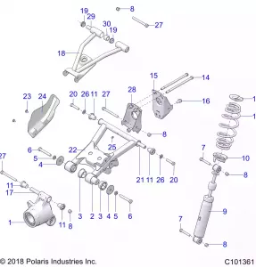 SUSPENSION, REAR - A18SHE57FS