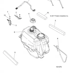 BODY, Топливная система TANK ASM. - A18SHS57CS/ES (101375)