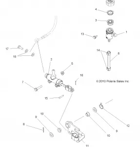 BRAKES, BRAKE PEDAL and MASTER CYLINDER - A18SWS57C1/C2/E2