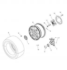 WHEELS, REAR and HUB - A18SYE95BU