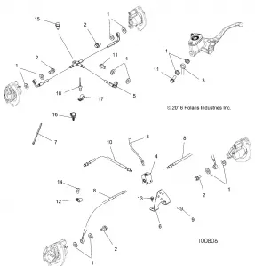 BRAKES, BRAKE LINES - A18SXD95B9/SXE95BR/BC/BE