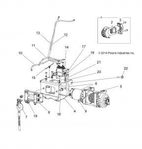 OPTIONS, WINCH - A18SXE95FR (49ATVWINCH15TRXP1)