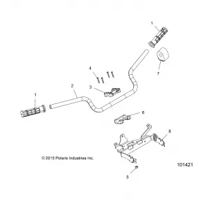 STEERING, HANDLEBAR and CONTROLS - A18SXS95CC/CR/EC/ER (101421)