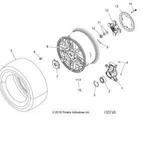 WHEELS, REAR and HUB - A18SXS95CC/CR/EC/ER (100768)