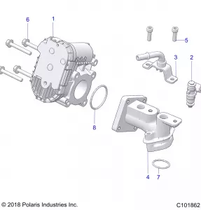 ENGINE, THROTTLE BODY and Топливная система RAIL - A19HAA15N7 (C101862)