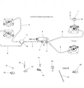 BRAKES, BRAKE LINES AND MASTER CYLINDER - A19DAE57A4 (100678)