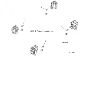 BRAKES, CALIPER MOUNTING - A19DAE57A4 (100680)
