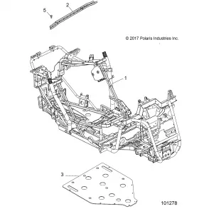 CHASSIS, MAIN Рама AND SKID PLATE - A19DAE57A4 (101278)