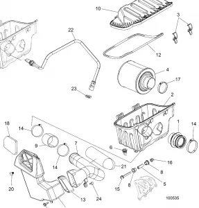 ENGINE, Впуск SYSTEM - A19DAE57D5 (100535)