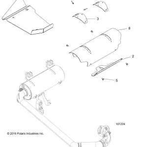 ENGINE, Выхлопная система SYSTEM, SHIELDS - A19DAE57D5