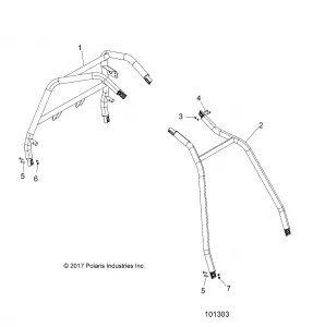 CHASSIS, CAB Рама AND SIDE BARS - A19DCE87AK (101303)