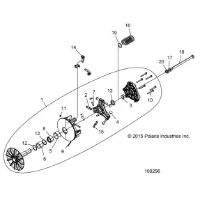 DRIVE TRAIN, CLUTCH, PRIMARY - A19DCE87AK (100296)