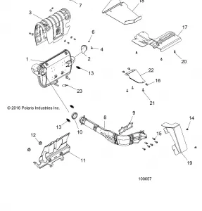 ENGINE, Выхлопная система SYSTEM - A19DCE87AK (100657)