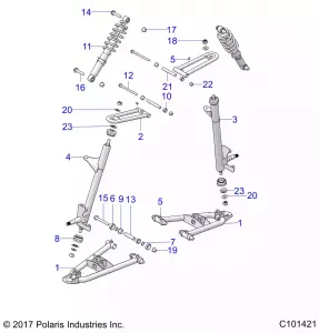 SUSPENSION, FRONT - A19HZA15N1/N7 (101421)