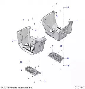 BODY, FOOTWELLS - A19SXD95B9/SXE95BN/SXZ95BP (C101447)