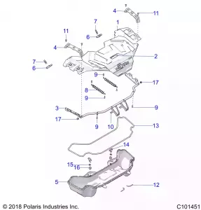 BODY, FRONT RACK - A19SXD95B9/SXE95BN/SXZ95BP (C101451)