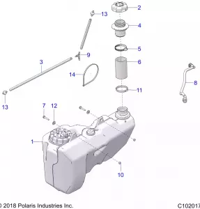 BODY, Топливная система TANK - A19SXD95B9/SXE95BN/SXZ95BP (C102017)