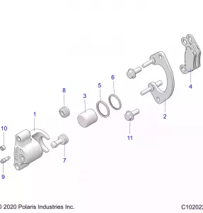 BRAKES, REAR CALIPER - A19SXD95B9/SXE95BN/SXZ95BP