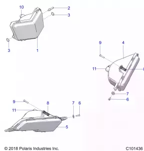 ELECTRICAL, HEADLIGHTS - A19SXD95B9/SXE95BN/SXZ95BP (C101436)