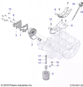 ENGINE, OIL SYSTEM - A19SXD95B9/SXE95BN/SXZ95BP (C101431-23)