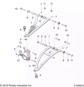 SUSPENSION, FRONT A-ARMS - A19SXD95B9/SXE95BN/SXZ95BP (C100810)