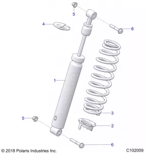 SUSPENSION, SHOCK, FRONT - A19SXD95B9/SXE95BN/SXZ95BP (C102009)