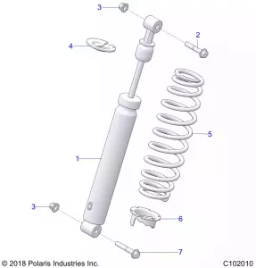 SUSPENSION, SHOCK, REAR - A19SXD95B9/SXE95BN/SXZ95BP (C102010)