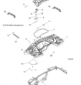 BODY, REAR RACK - A19SXS95FR (101076)